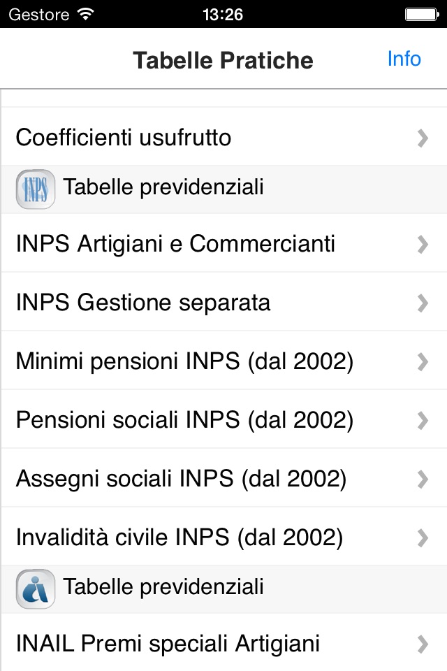 Tabelle Pratiche screenshot 3