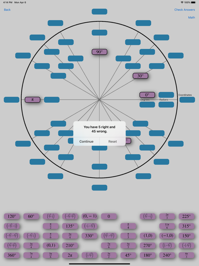 Unit Circle Practice(圖4)-速報App