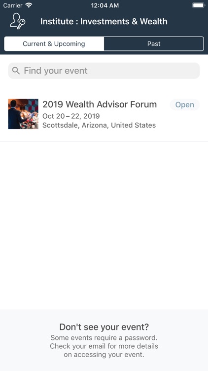 Investments & Wealth Events