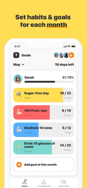 WithPeers - Goals Habit Share(圖1)-速報App