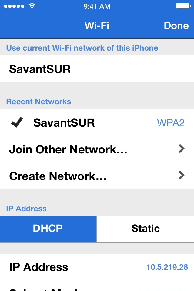 Savant SmartConnect screenshot 2