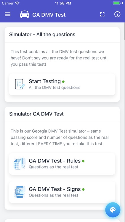 GA DMV Test