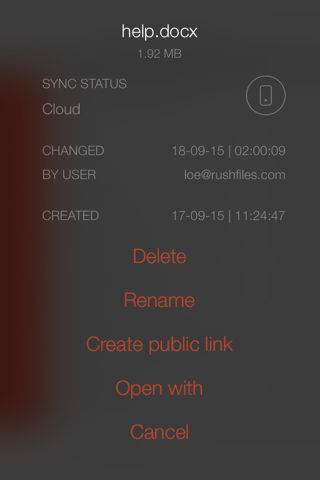 RushFiles screenshot 3