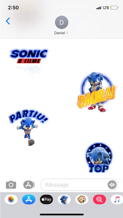 Figurinhas de Sonic O Filme