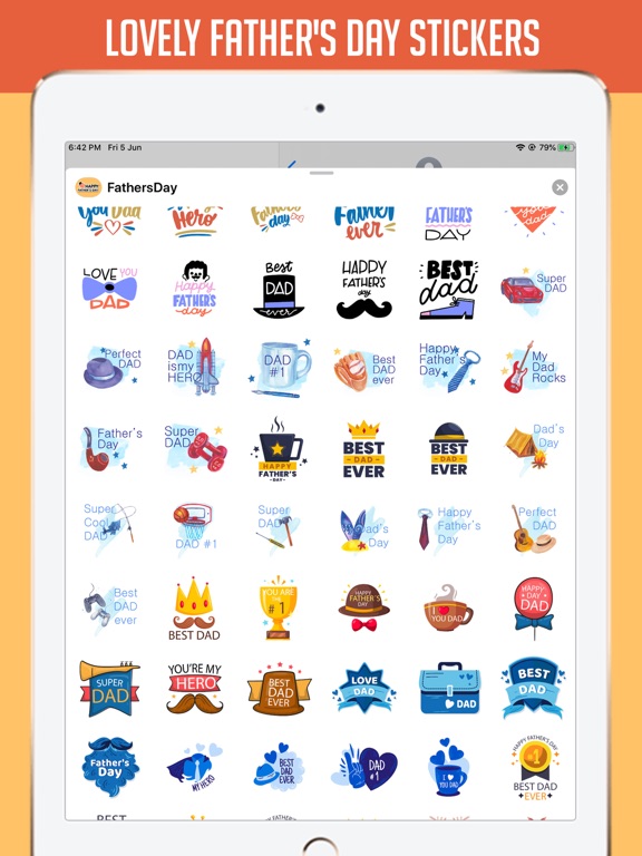Screenshot #4 pour Father's Day 2020 Stickers