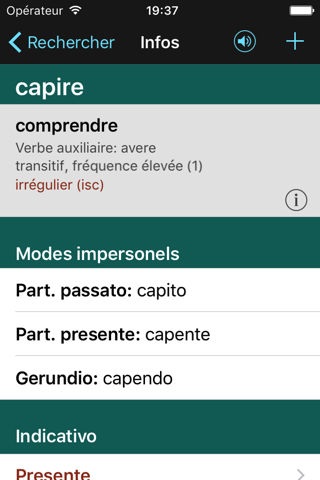 Italian Verbs & Conjugation screenshot 3