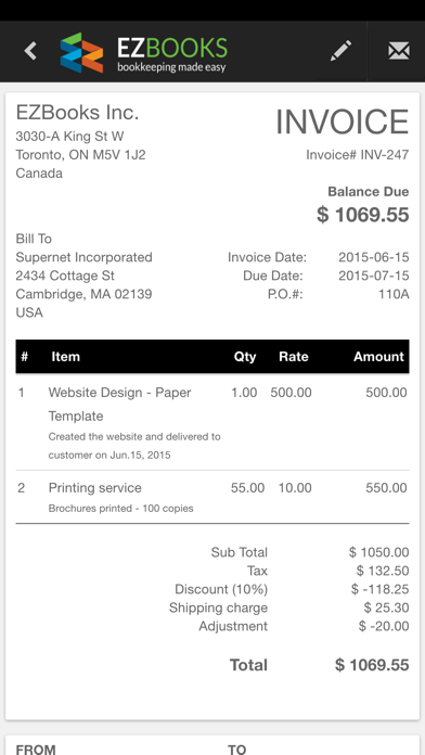 How to cancel & delete EZBooks - Mobile Bookkeeping from iphone & ipad 3