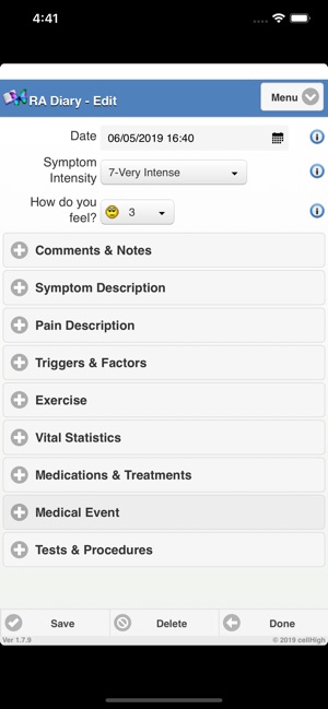 Rheumatoid Arthritis Diary(圖2)-速報App