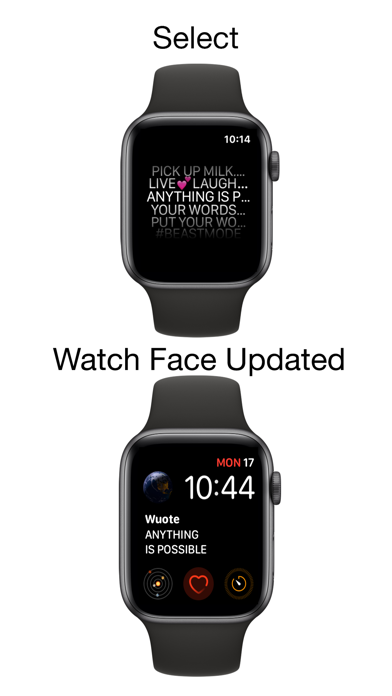 Wuote-customize the watch face screenshot 2