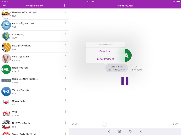 【图】Vietnam eRadio(截图3)