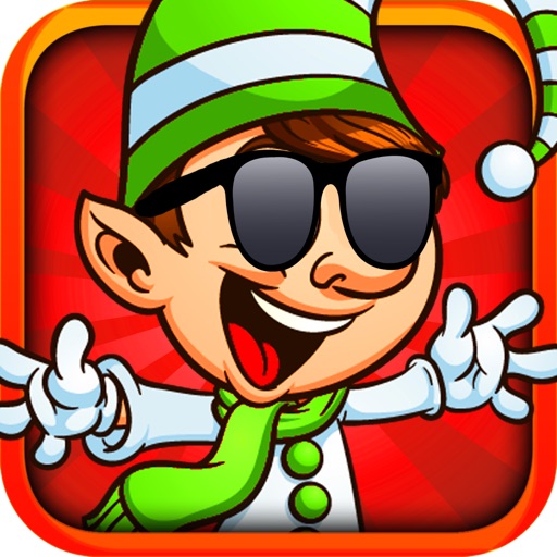 Christmas ELF Fun - Funny Elf Spending Christmas Holidays in Rushy Streets