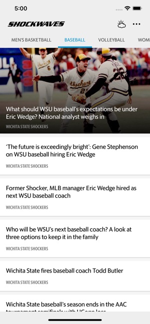 Shockwaves–WSU Sports News(圖2)-速報App