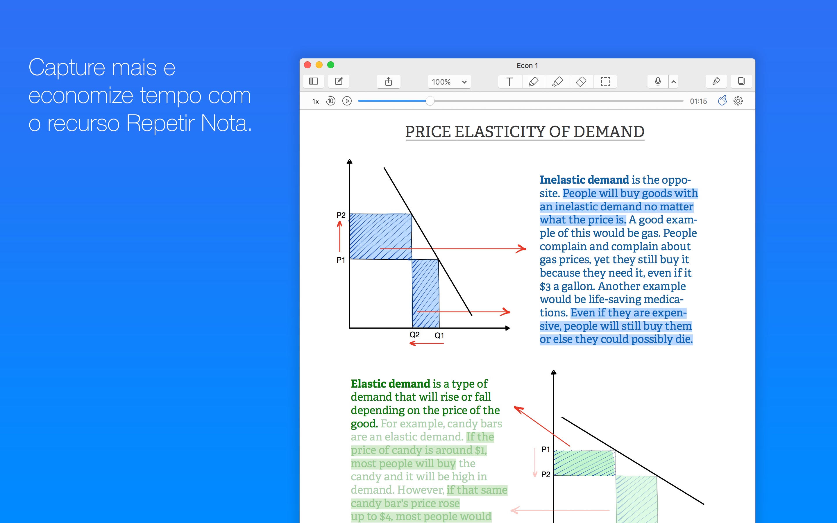 Screenshot do app Notability