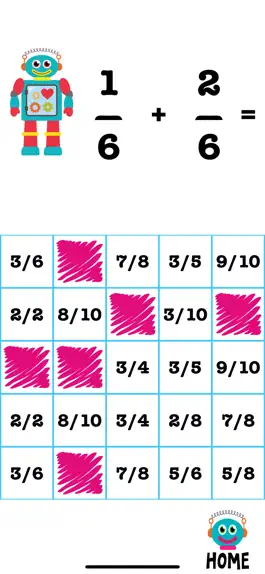 Game screenshot Booop Bop: Bingo Fractions apk