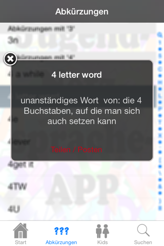 Jugend-Netzsprache-App screenshot 3