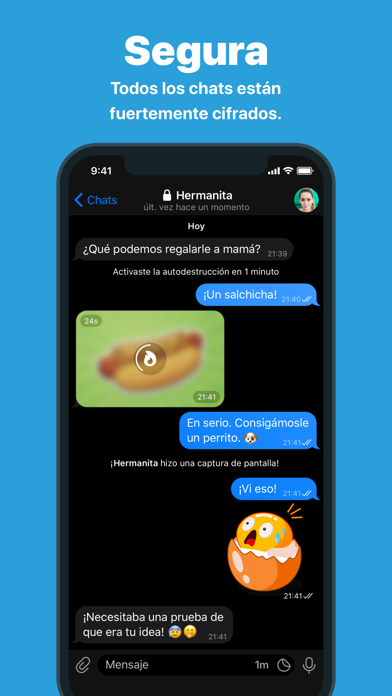 Telegram Messenger iPhone Capturas de pantalla