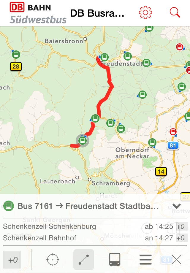 DB Busradar Baden-Württemberg screenshot 3