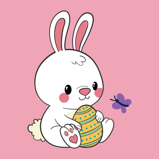 Cute Bunnies & Easter Stickers