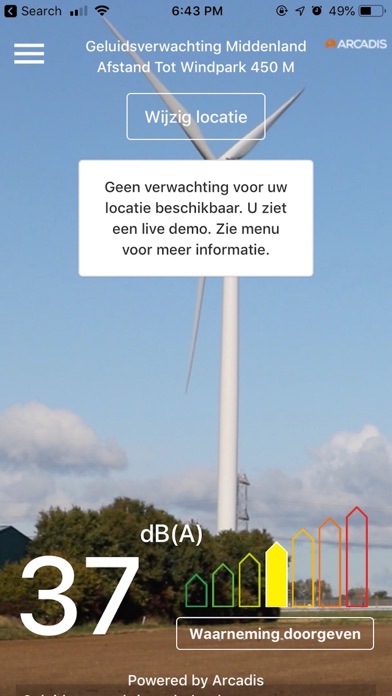 Geluidsverwachting.nl screenshot 2