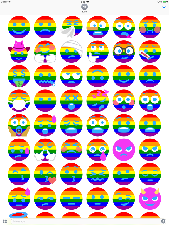 Screenshot #5 pour Special Rainbow Stickers