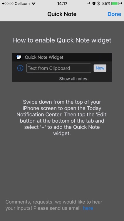 Quick Note App