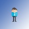 This is a funny cartoon boy and girl sticker that you can send to your friends or share to others