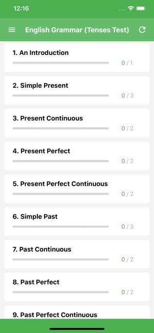 English Grammar (Tenses Test)