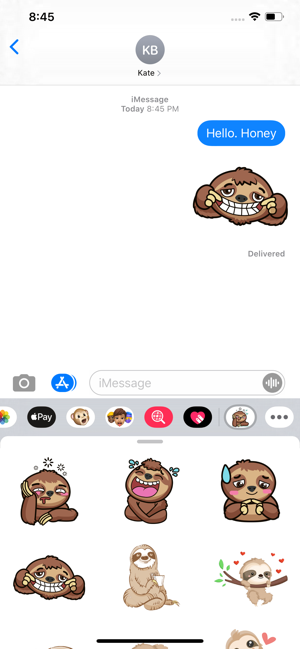 Sloth Emoticon Stickers(圖1)-速報App