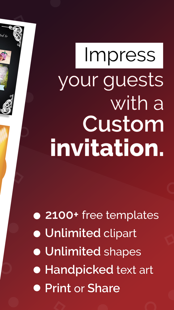 Invitation Card Maker 1invite On The App Store