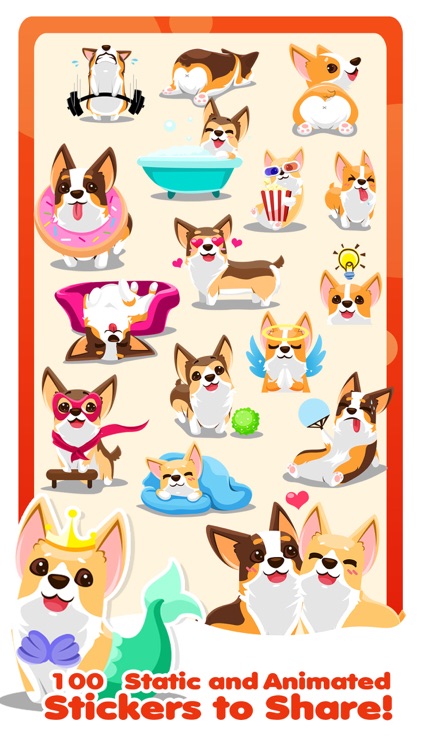 Welsh Corgi Emojis Dog Sticker