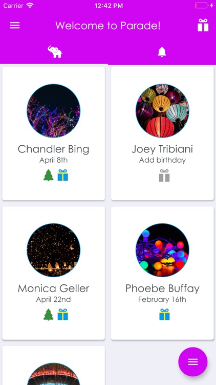 Parade: Birthday Reminder App