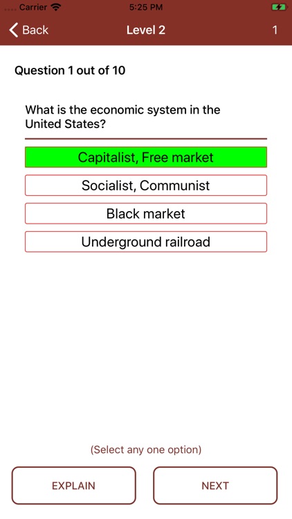 US Civics - Quiz screenshot-3