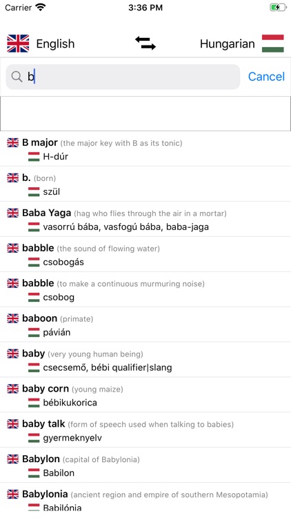 Hungarian/English Dictionary screenshot-4