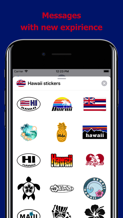 Hawaii emoji - USA stickers screenshot 3