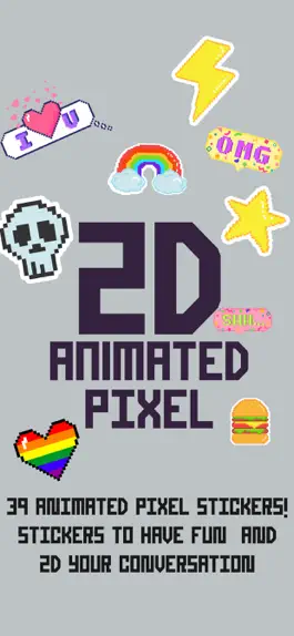 Game screenshot 2D Animated Pixel Stickers mod apk