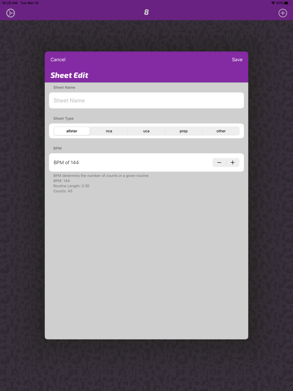Screenshot #4 pour 8Count Sheet Creator/Manager