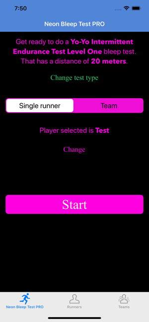 Neon Bleep Test PRO(圖1)-速報App