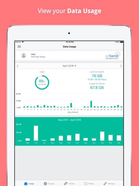 Screenshot #4 pour Airband Customer App