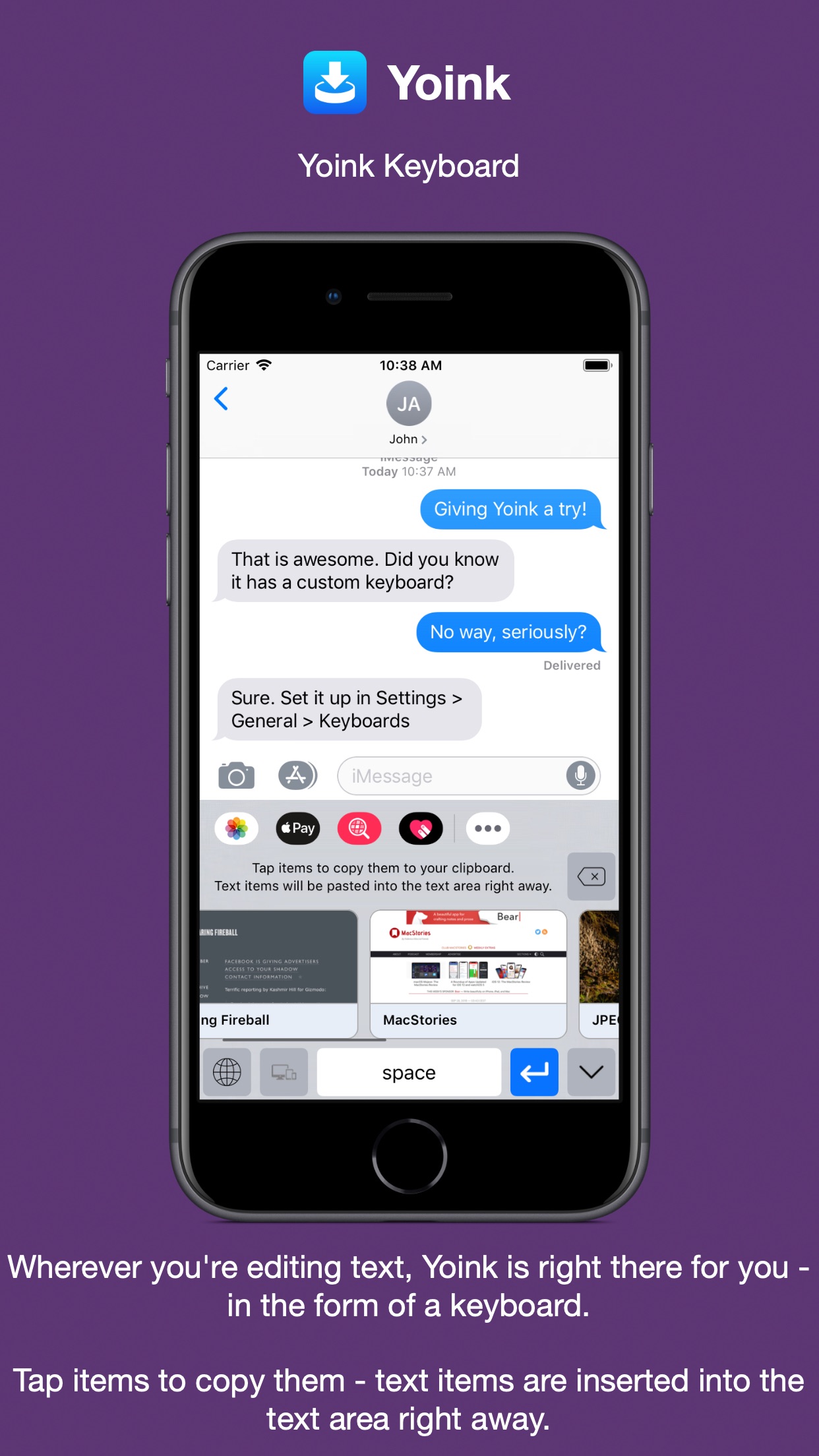 Screenshot do app Yoink - Improved Drag and Drop