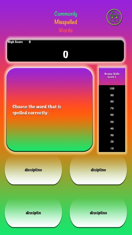 Brainy Skills Misspelled Words