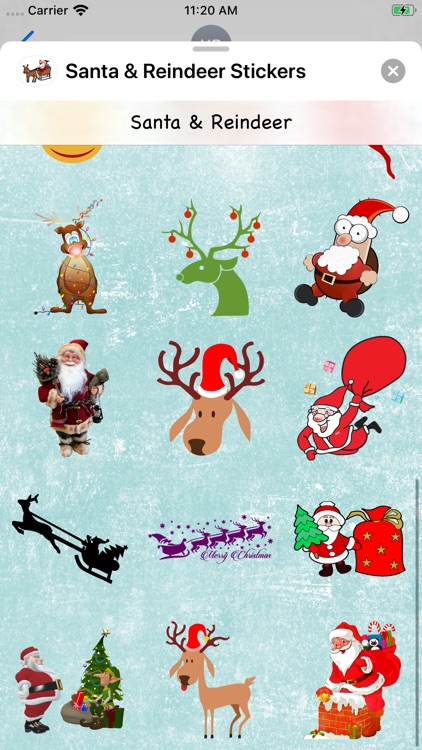 Santa & Reindeer Sticker Pack