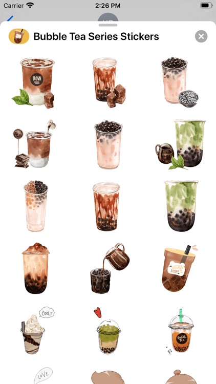 Bubble Tea Series Stickers