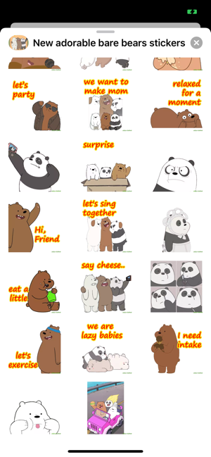 New Adorable Bare ; Bears Stic(圖3)-速報App