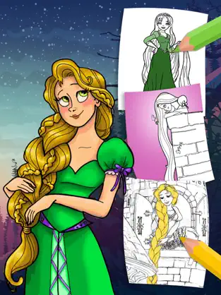 Captura de Pantalla 2 Rapunzel Libro para Colorear iphone