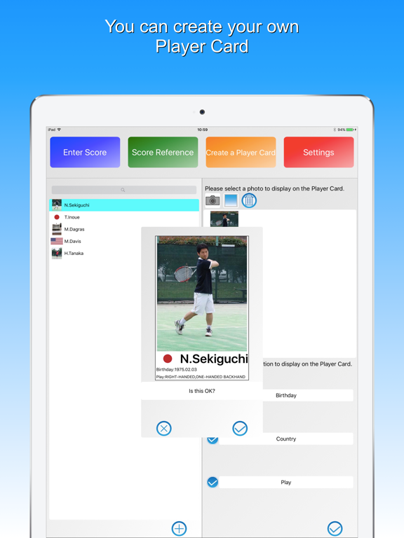 Tennis Score & Card screenshot 3