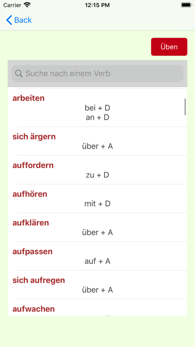 German Verbs Past Prepositions screenshot 4