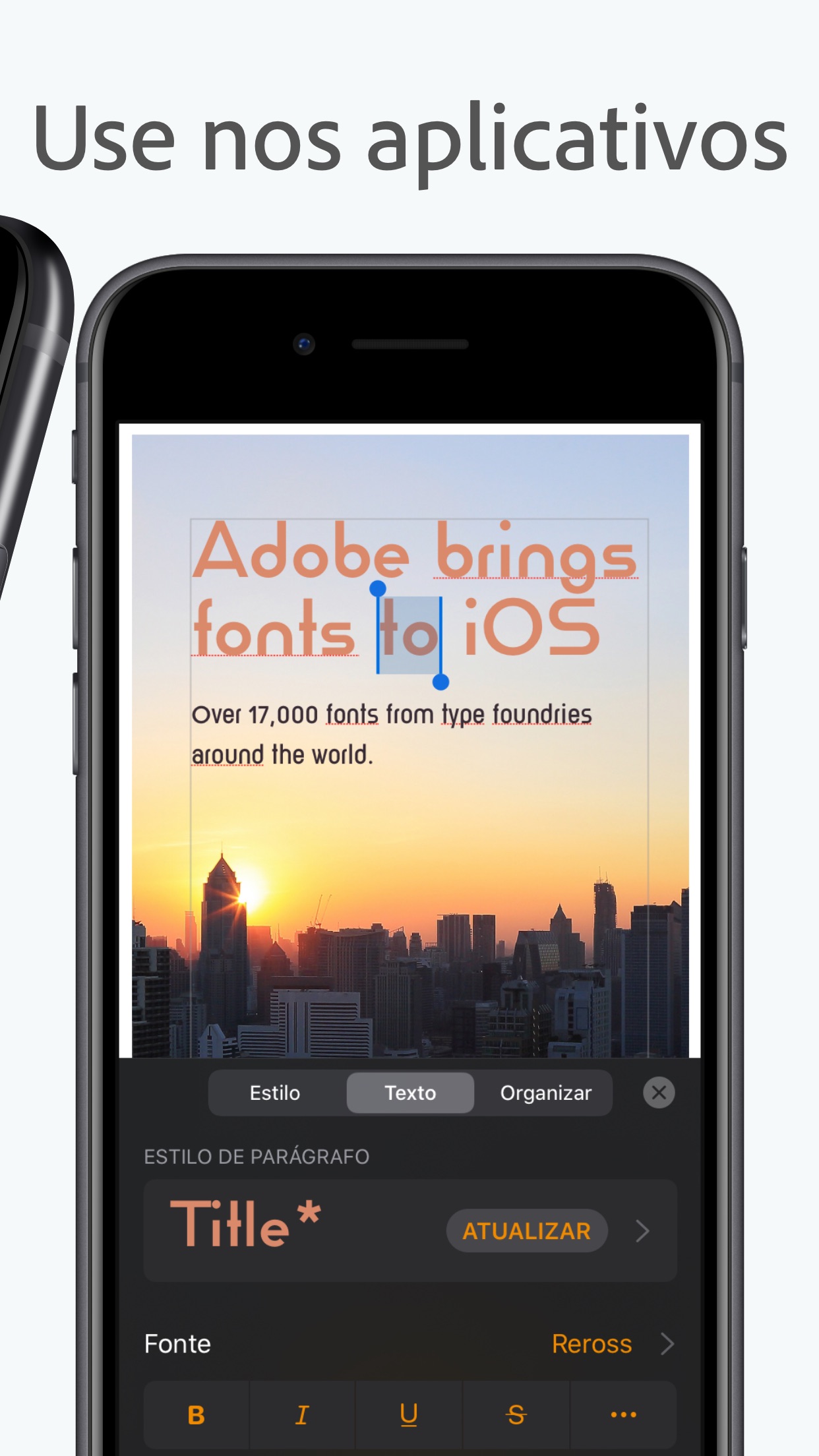 Screenshot do app Adobe Creative Cloud