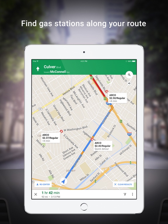 Google Maps - Transit & Food iPad Google Maps - Transit & Food iPad