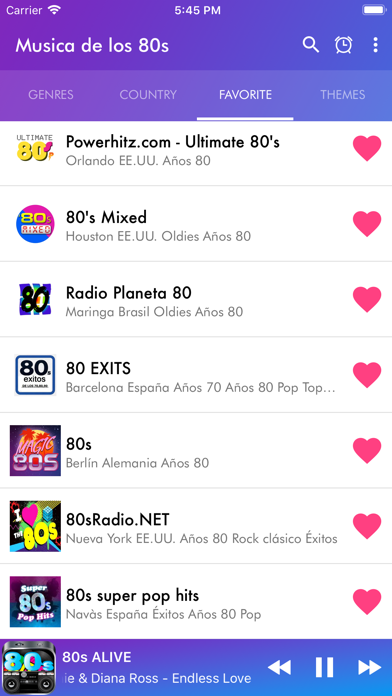 Musica de los 80s Radio screenshot 3