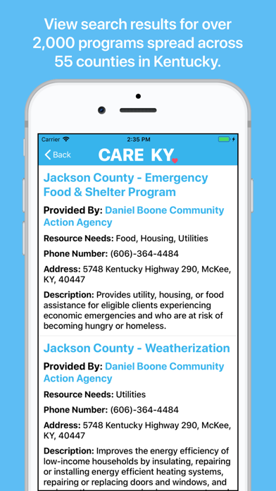 CARE KY screenshot 2